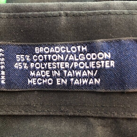 Stafford Wrinkle Free Black Dress Shirt Size 17/34 - Picture 6 of 6